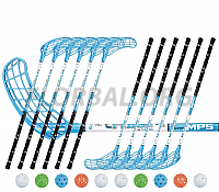 Florbalový set MPS Flash Blue (12 hokejok)