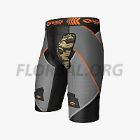 Shock Doctor 30160 X-Fit Cross Compression Hockey Short with AirCore Hard Cup