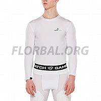 Gamepatch kompresné tričko (dlhý rukáv) White