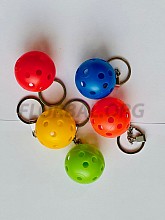 Florbalková lopta - prívesok na kľúče