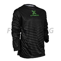 Oxdog brankársky dres X2 Light Goalie Shirt SR Black-Green No Padding